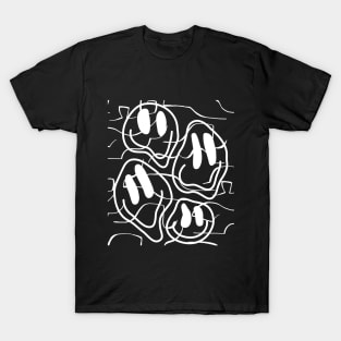 Smiley Wavey Faces T-Shirt